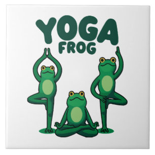 Yoga Frösche Fliese