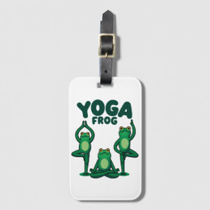 Yoga Frösche Gepäckanhänger