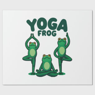 Yoga Frösche Geschenkpapier
