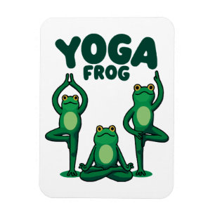 Yoga Frösche Magnet