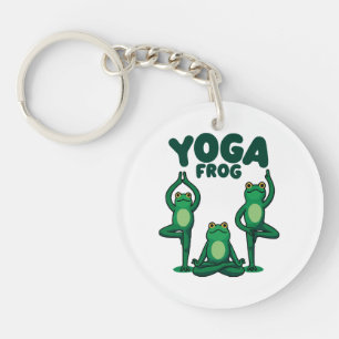Yoga Frösche Schlüsselanhänger