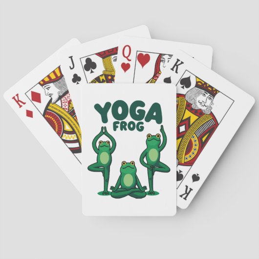 Yoga Frösche Spielkarten (Rückseite)
