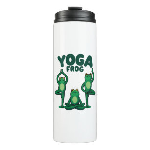 Yoga Frösche Thermosbecher