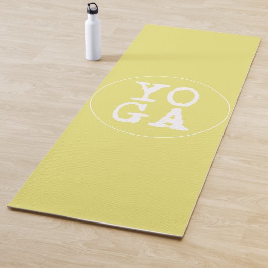 YOGA | Fun Typografie - Sonnengelb Yogamatte (Beispiel)
