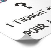 Yoga Funny Spaß Namaste Fun and Laughts Zitat Poster (Ecke)