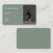 Yoga für die leere Visitenkarte (Vorne/Hinten)