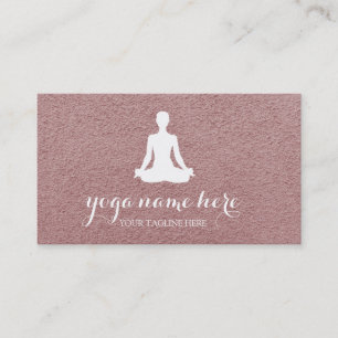 Yoga für elegante Meditation Om Logo Visitenkarte