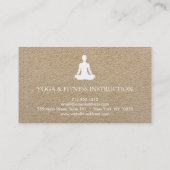 Yoga für elegante Meditation Om Logo Visitenkarte (Rückseite)