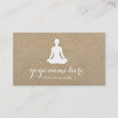 Yoga für elegante Meditation Om Logo Visitenkarte (Vorderseite)