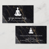 Yoga für elegante Meditation Om Logo Visitenkarte (Vorne/Hinten)
