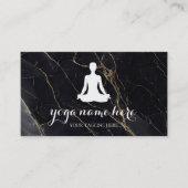 Yoga für elegante Meditation Om Logo Visitenkarte (Vorderseite)