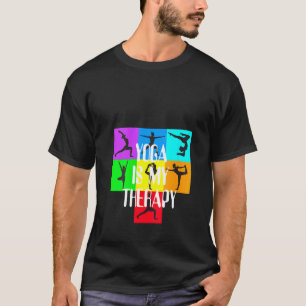 Yoga für Frauen ist meine Therapie Chakra Farben M T-Shirt