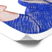 Yoga für Gesundheit auf einem Poster (Ecke)