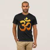Yoga für Männer vor und hinter dem Mantra Meditati T-Shirt (Vorne ganz)