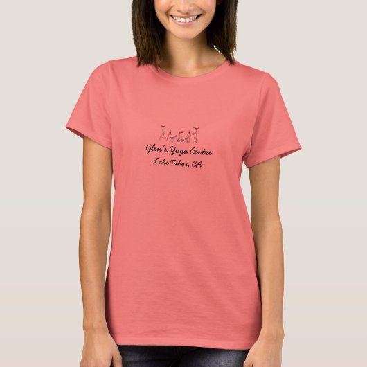Yoga für Winelovers Light Ladys' T - Shirt (Vorderseite)