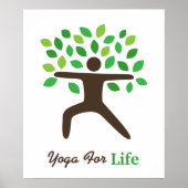 Yoga fürs Leben, Krieger-Pose, Baum Poster (Vorne)
