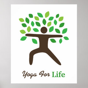 Yoga fürs Leben, Krieger-Pose, Baum Poster