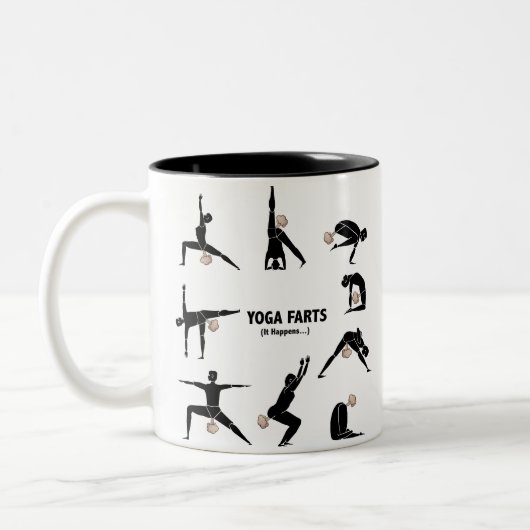 Yoga-Furzen Zweifarbige Tasse (Links)