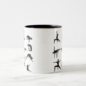 Yoga-Furzen Zweifarbige Tasse (Mittel)
