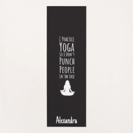 Yoga Gag Gifts Novelty Custom Personalized Funny Yogamatte