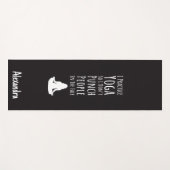 Yoga Gag Gifts Novelty Custom Personalized Funny Yogamatte (Vorderseite (Horizontal))