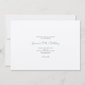 Yoga-Geburtstagsparty Einladung (Rückseite)