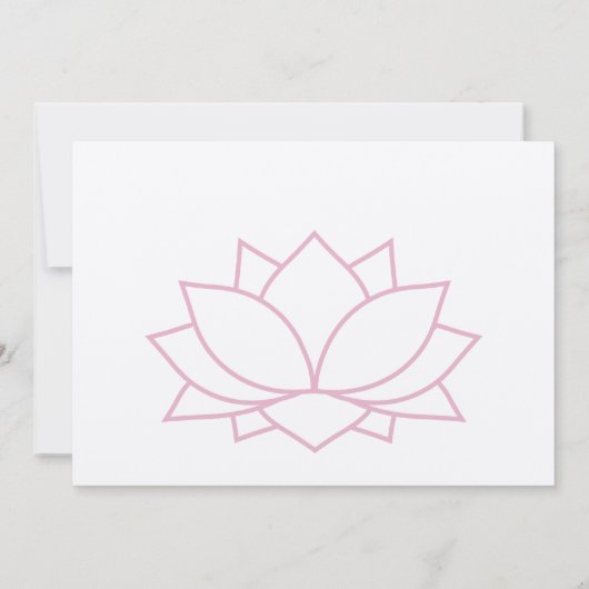 Yoga-Geburtstagsparty Einladung (Rückseite)