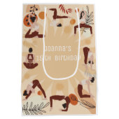 Yoga-Geburtstagsparty Mittlere Geschenktüte (Rückseite)