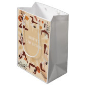 Yoga-Geburtstagsparty Mittlere Geschenktüte (Rückseite Schrägansicht)