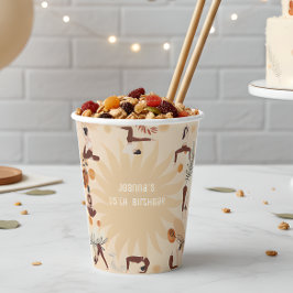 Yoga-Geburtstagsparty Pappbecher