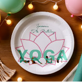 Yoga-Geburtstagsparty Pappteller