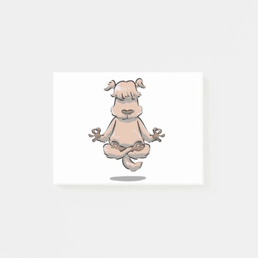 Yoga-geistige Hundehaustier-Eigentümer Post-it Klebezettel (Vorderseite)