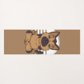 Yoga German Shepherd Yogamatte (Rückseite (Horizontal))