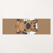Yoga German Shepherd Yogamatte (Vorderseite (Horizontal))