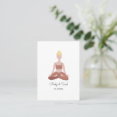 Yoga-Geschäftskarten Visitenkarte (Stehend Vorderseite)