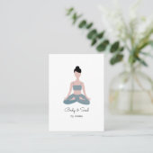 Yoga-Geschäftskarten Visitenkarte (Stehend Vorderseite)