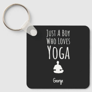 Yoga-Geschenke für Baby-Jungen Kids Yogi-Fan Schlüsselanhänger