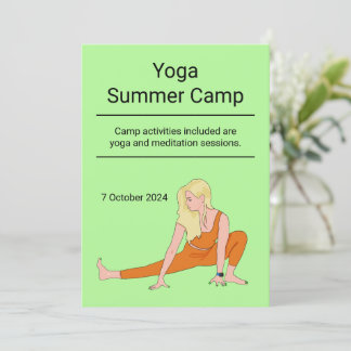 Yoga-Gesundheits-Kurs-Camp-Retreat Einladung