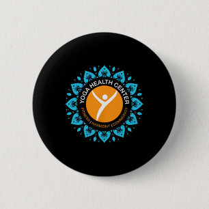 Yoga-Gesundheitszentrum Liebeswort-Cloud-Design Button