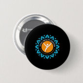 Yoga-Gesundheitszentrum Liebeswort-Cloud-Design Button (Vorne & Hinten)