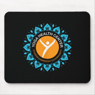 Yoga-Gesundheitszentrum Liebeswort-Cloud-Design Mousepad