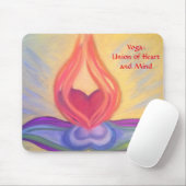 Yoga: Gewerkschaft von Herz und Verstandmousepad Mousepad (Mit Mouse)