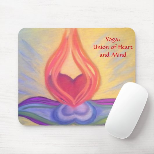 Yoga: Gewerkschaft von Herz und Verstandmousepad Mousepad (Mit Mouse)