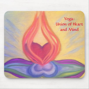 Yoga: Gewerkschaft von Herz und Verstandmousepad Mousepad