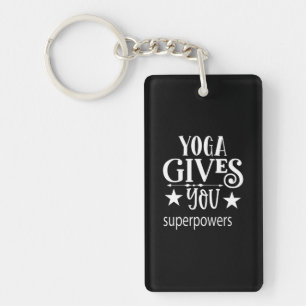 Yoga gibt dir Supermacht Schlüsselanhänger