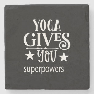 Yoga gibt dir Supermacht Steinuntersetzer