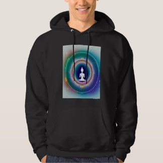 Yoga Girl Female Sun Salutation Meditation Chakra Hoodie