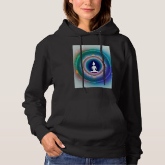 Yoga Girl Female Sun Salutation Meditation Chakra  Hoodie