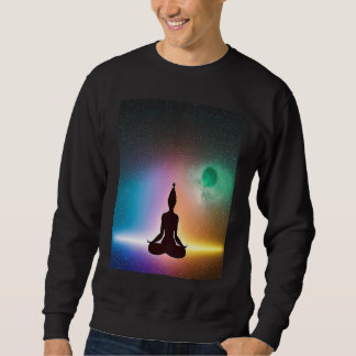 Yoga Girl Female Sun Salutation Meditation Chakra Sweatshirt
