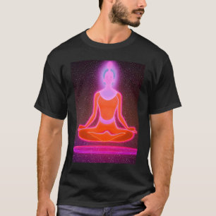 Yoga Girl Female Sun Salutation Meditation Chakra T-Shirt